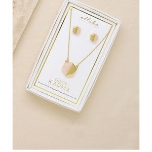 Ettika Good Karma earring and necklace set